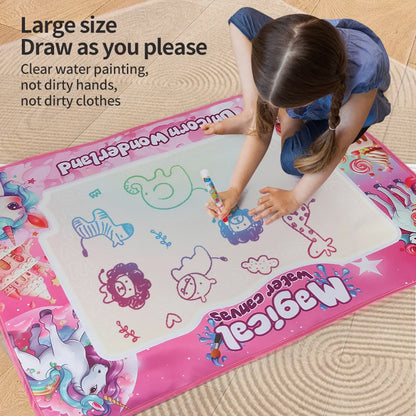 Magic Water Drawing Mat For Kids With Two Pens just add water NO MESS NO STAINS