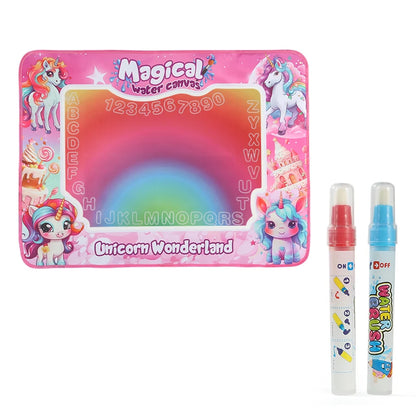 Magic Water Drawing Mat For Kids With Two Pens just add water NO MESS NO STAINS