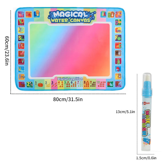 Magic Water Drawing Mat For Kids With Two Pens just add water NO MESS NO STAINS